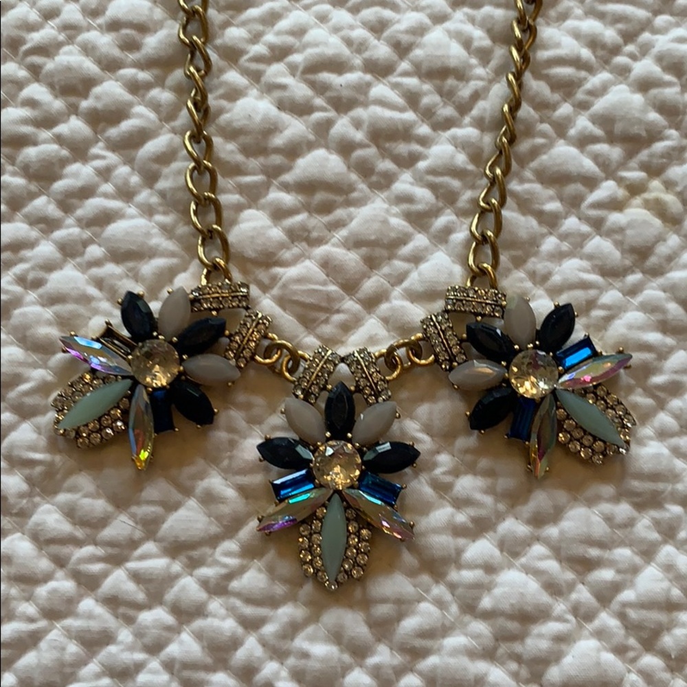 J Crew multicolored stones necklace